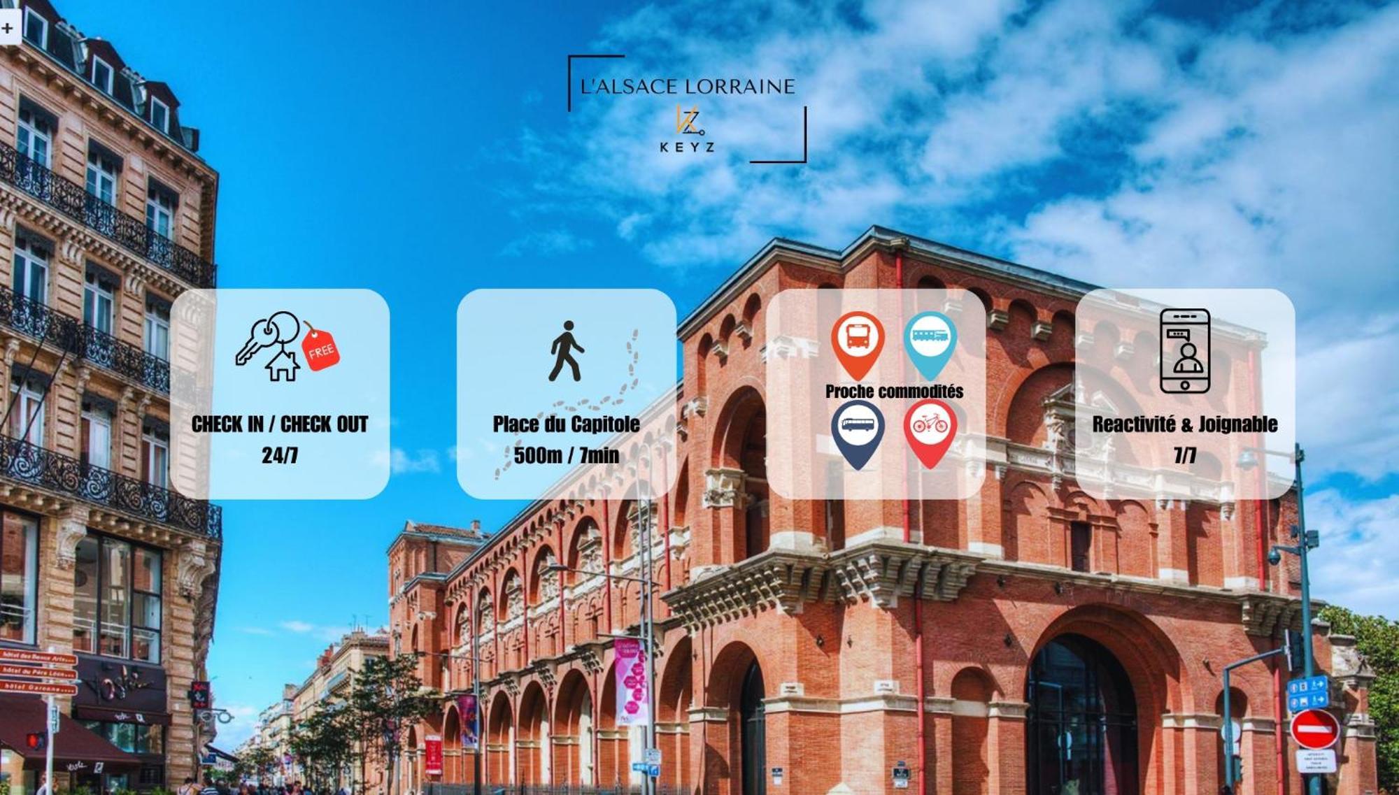 L Alsace Lorraine - A 5Min Place Du Capitole -Free Checkin -Wifi Apartment Toulouse Cameră foto